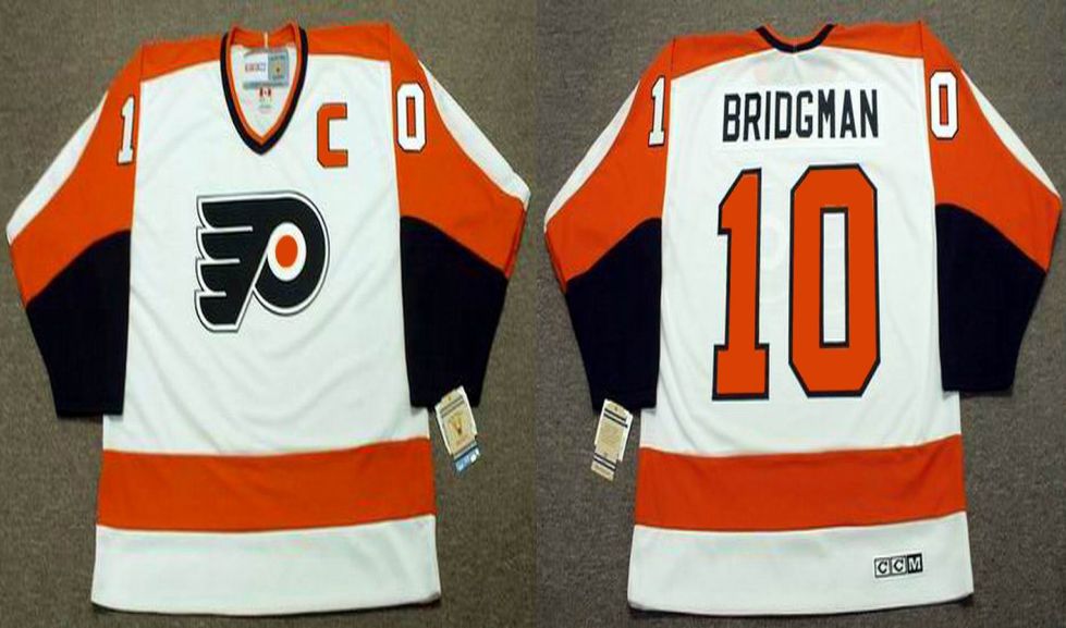 2019 Men Philadelphia Flyers #10 Bridgman White CCM NHL jerseys